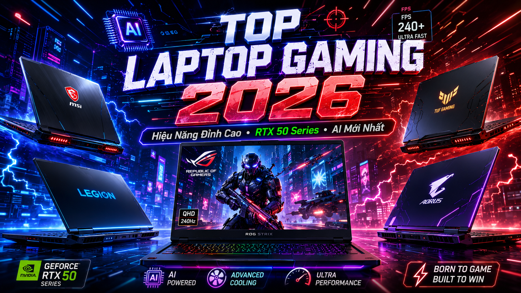 Tổng Hợp Các Mẫu Laptop Gaming 2026 Đáng Mua Nhất
