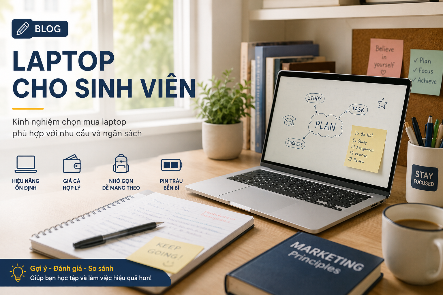 Top 5 laptop đáng mua cho sinh viên