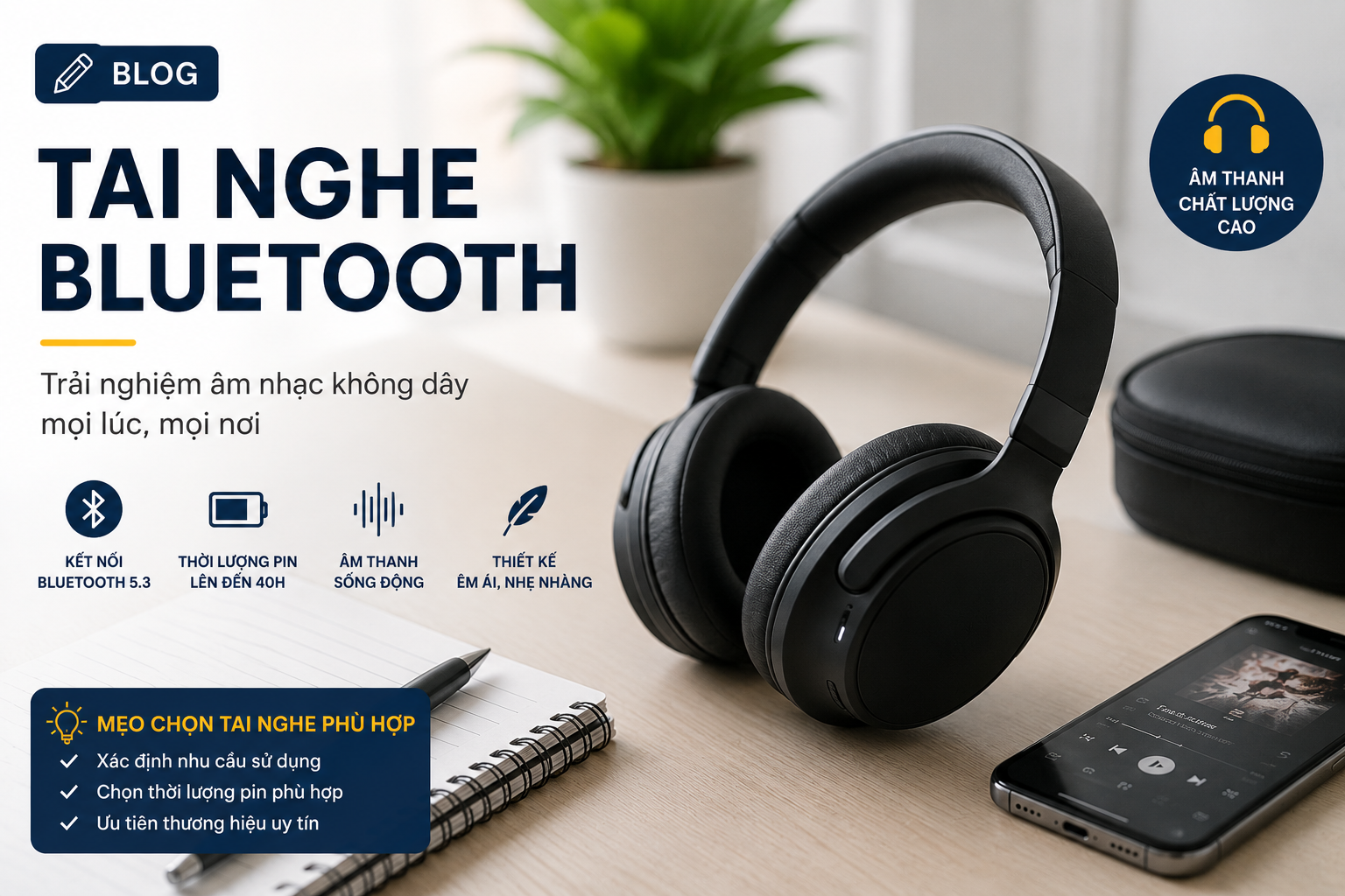Tai nghe Bluetooth cần chú ý điều gì?