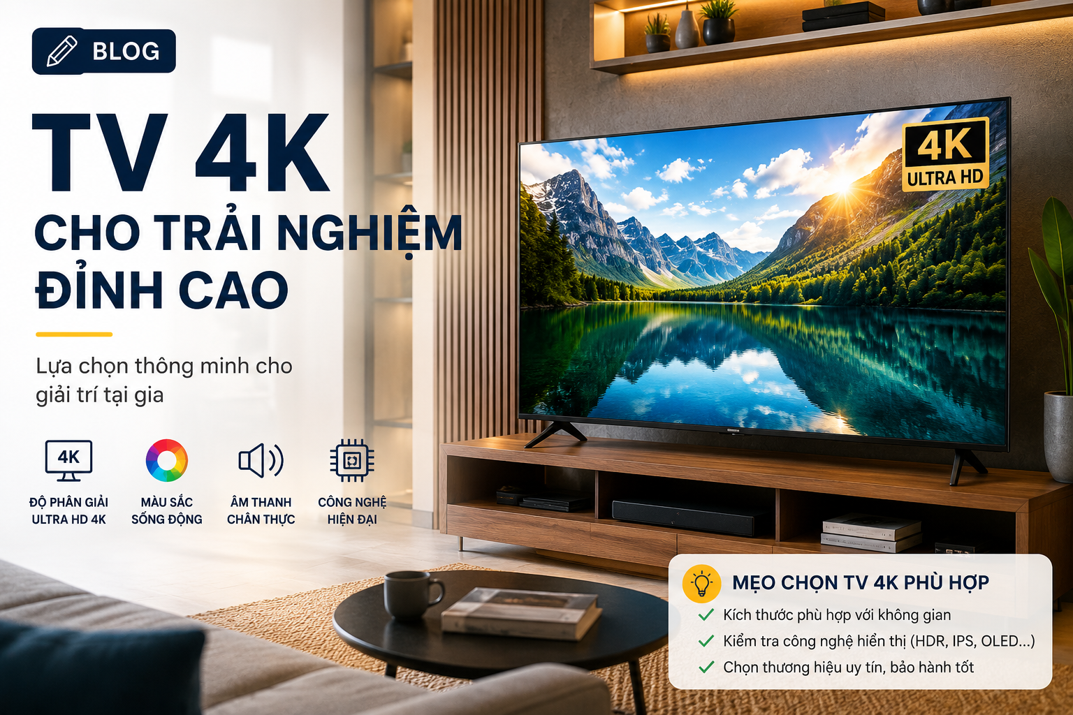 Có nên mua TV 4K cho gia đình?